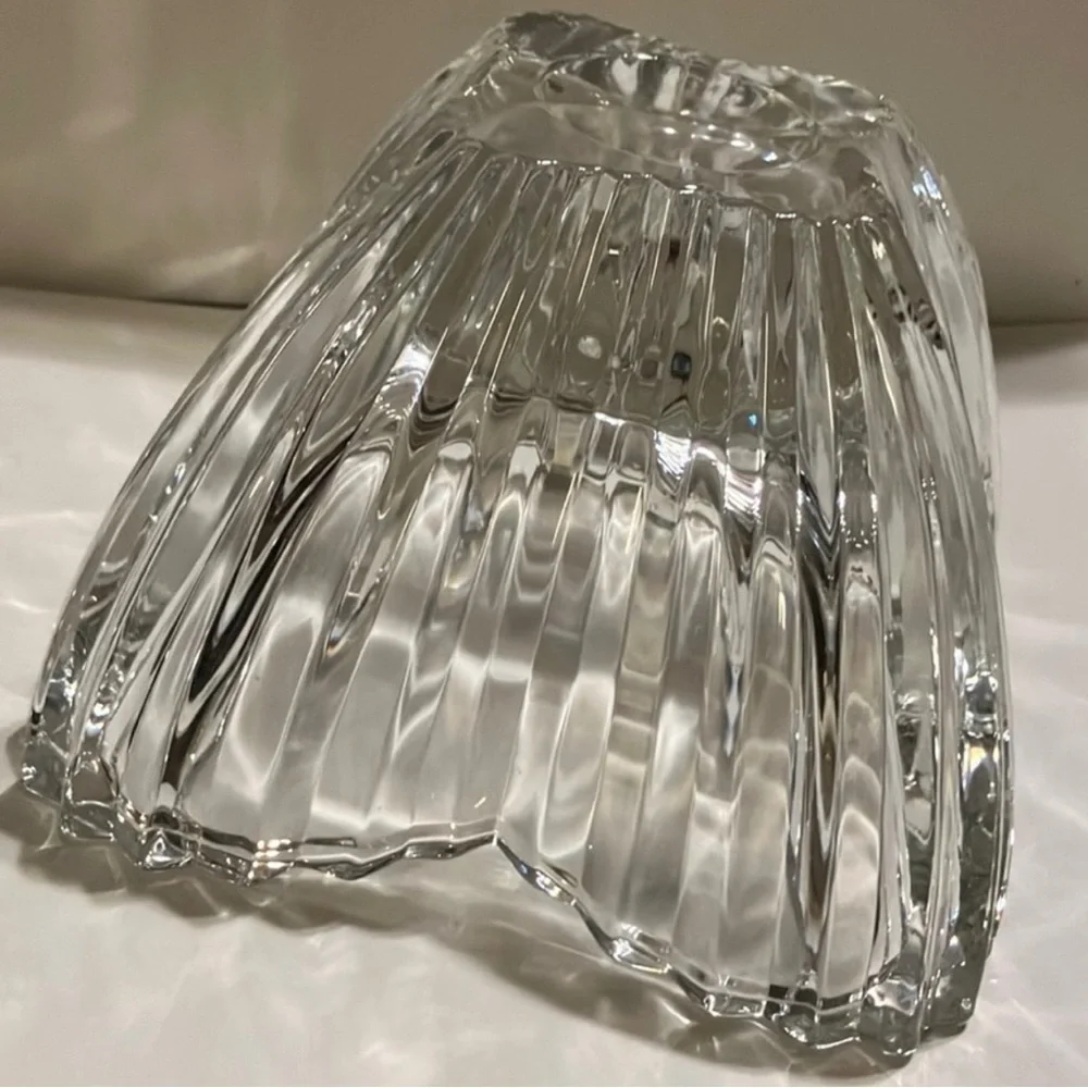 Vintage Crystal Glassware Mikasa Lydia Tulip Dish Elegant Home Decor Clear Glass - Picture 4 of 12